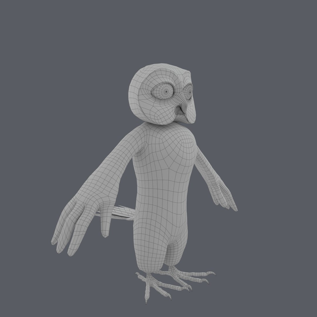 3D Stylized Owl Rigged - TurboSquid 2012428
