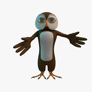 3D Stylized Owl Rigged