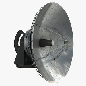Big Satellite Antenna 3D model