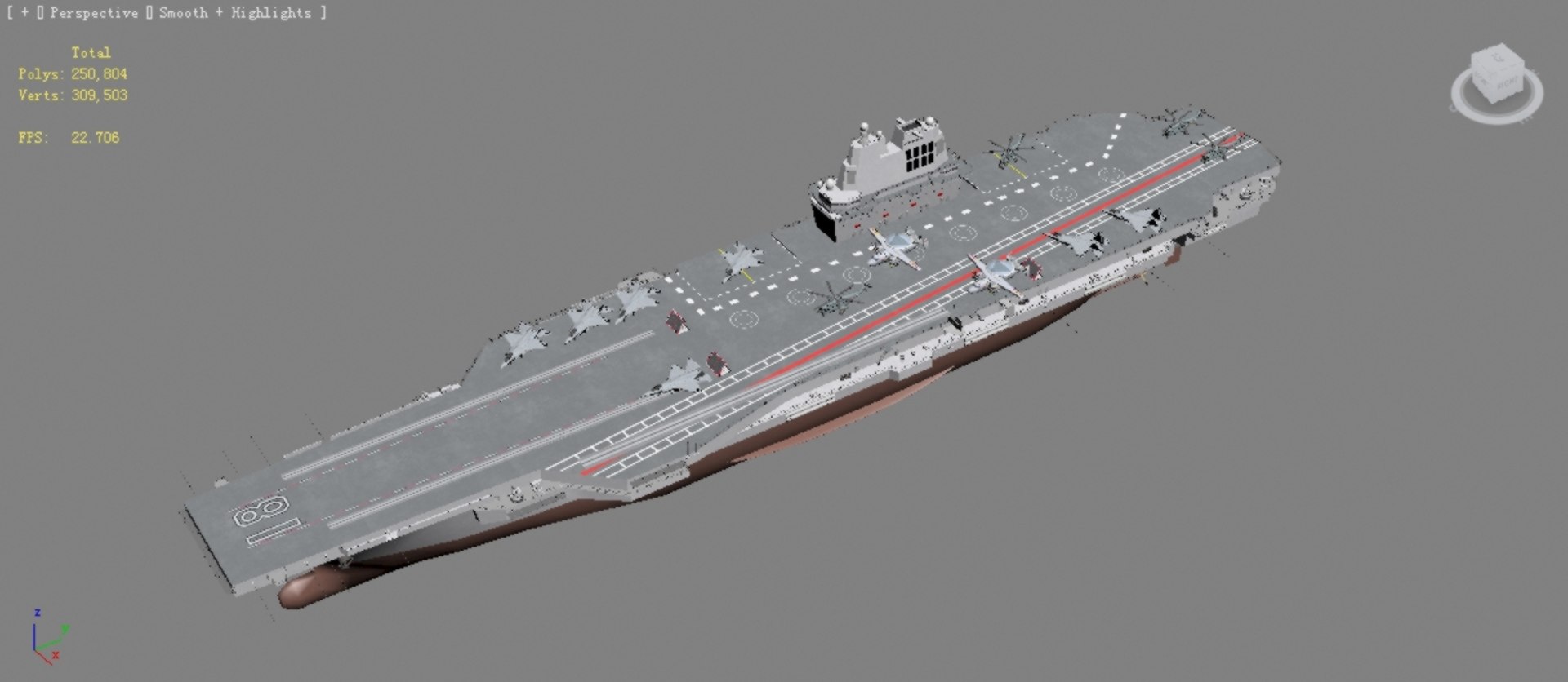 3D Chinese 003 Aircraft Carrier Model - TurboSquid 1897424