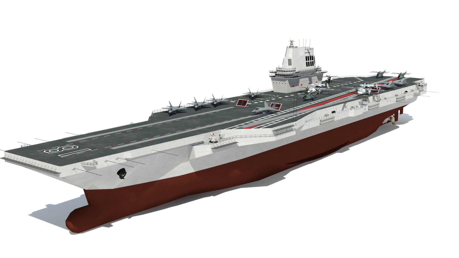 3D chinese 003 aircraft carrier model - TurboSquid 1897424