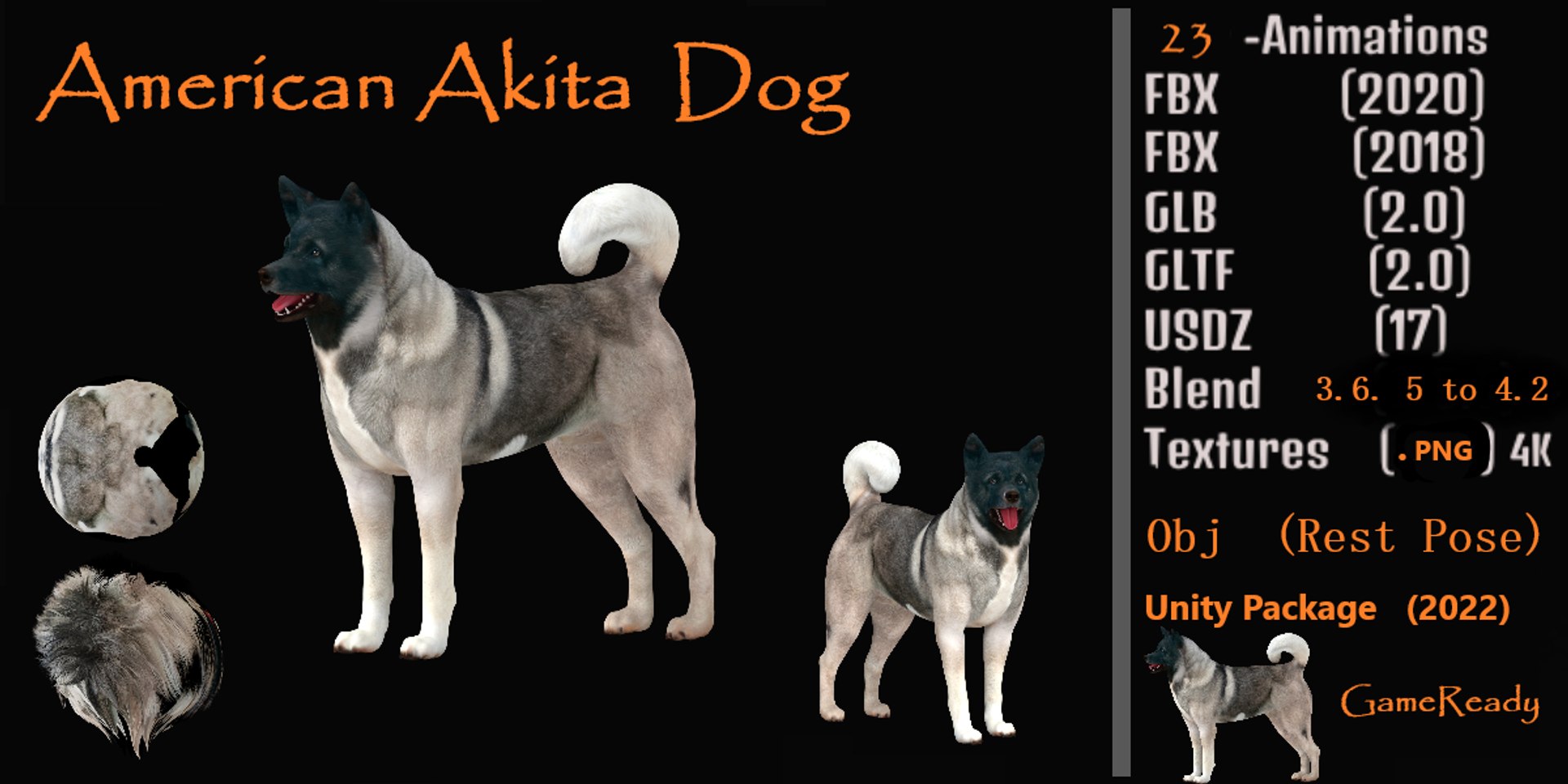 3D American Akita Dog model https://p.turbosquid.com/ts-thumb/Jz/GMtQIc/My/american_akita_dog/png/1729022444/1920x1080/fit_q87/07355f170c359fa74788bbade20f7859fe1bcc63/american_akita_dog.jpg