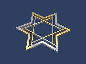 3D star david