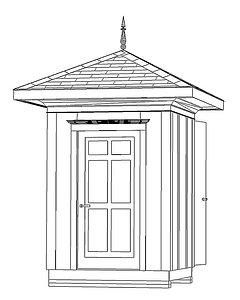 3d model shed garden small