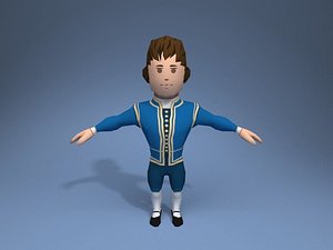 medieval character potentate 1 3D model