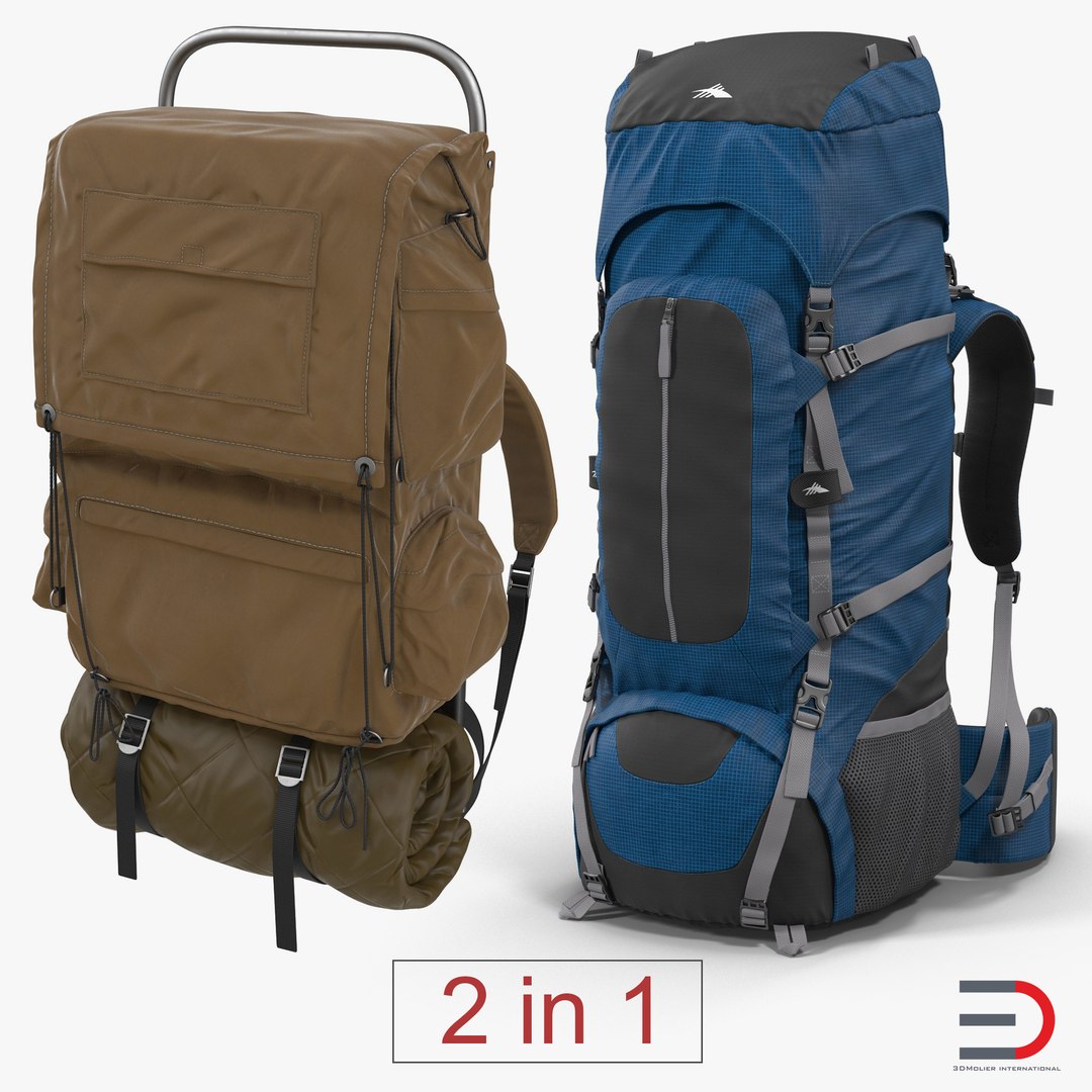 Backpacks Collection 5 3D model preview