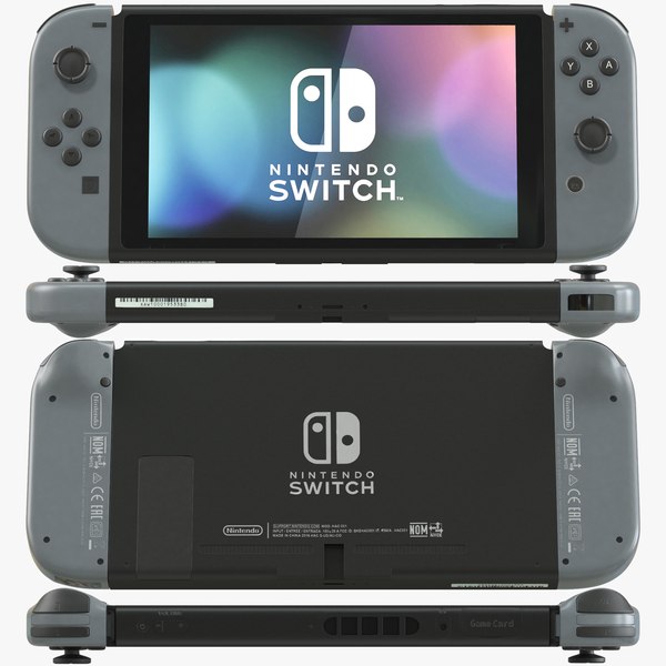 3D model nintendo switch gray joycon