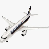Singapore Airlines Airbus A320 3D model