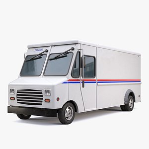3D model Mail Truck PBR
