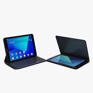 Samsung Galaxy Tab S3 9.7, SPen ,Keyboard and Cover Black (Rigged)