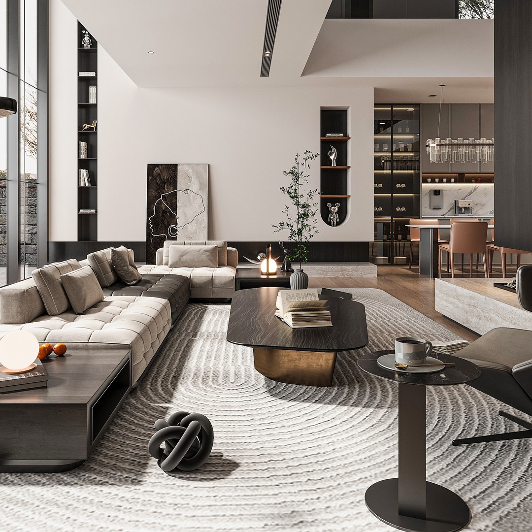 Modern Living Room 3D Model - TurboSquid 2371449