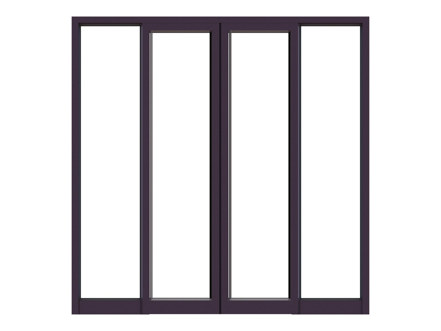 Aluminium Double Sliding Doors 3D model TurboSquid 2157852