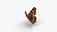 Low polygon butterfly - Small tortoiseshell