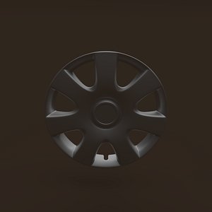 3D wheel hubcap