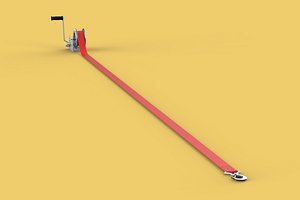3D model HOOK HEAVY DUTY HAND LEVER CRANK WINCH STEEL BELT WEBBING STRAP