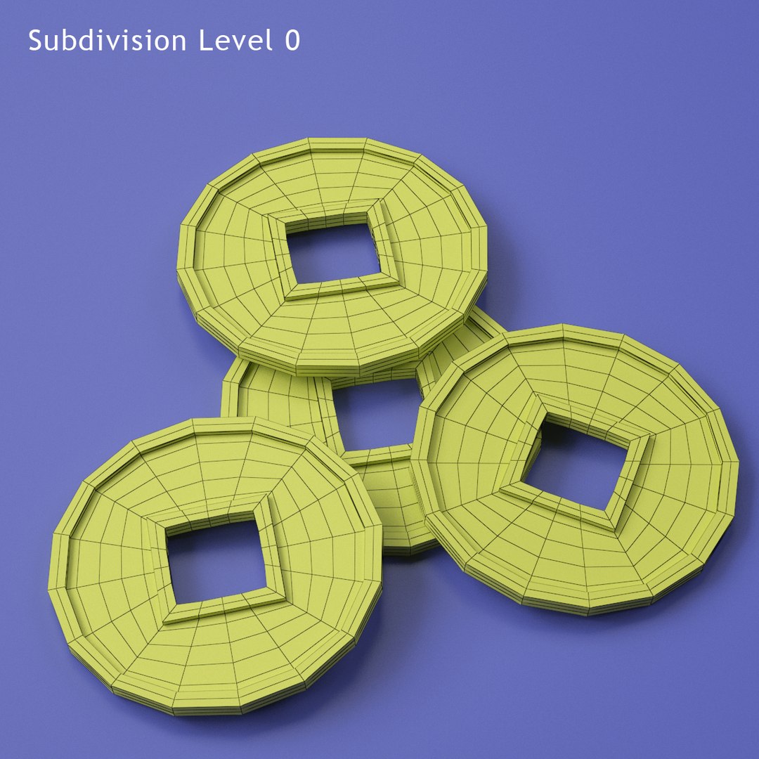 3d Model Of Chinese Coins