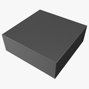 Square Box Black 3D model
