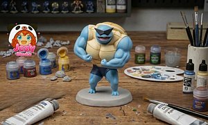 Squirtle Sunglasses STL 3D model