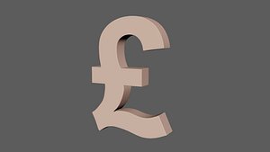 British Pount 3d model 3D model