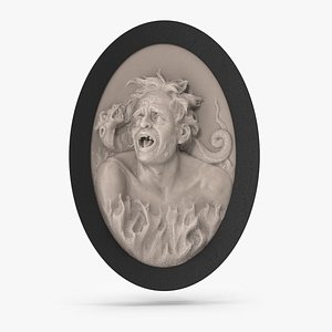 Allegory in Hell Ivory Sculpture
