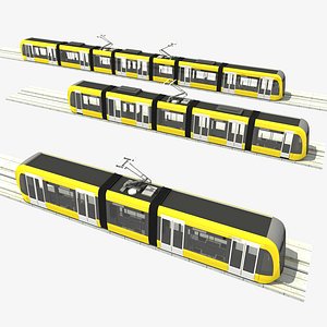 3d model modular tram
