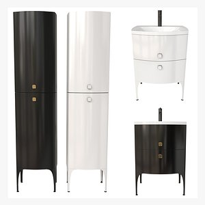 Louis washbasin and high side cabinet