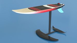 Hydrofoil surf board 3D model