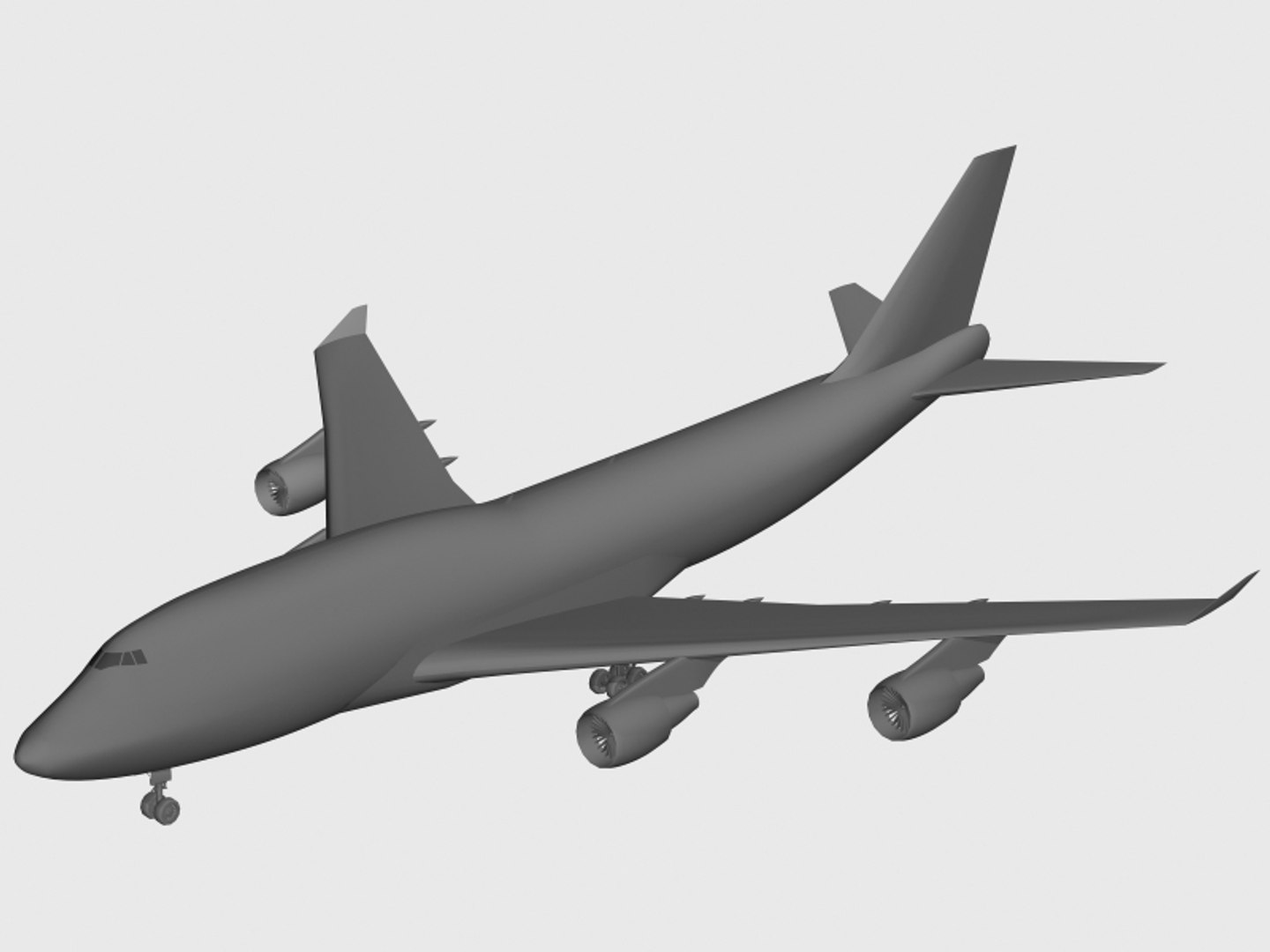 3d Boeing 747-400