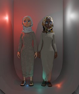 Muslim girls hijab