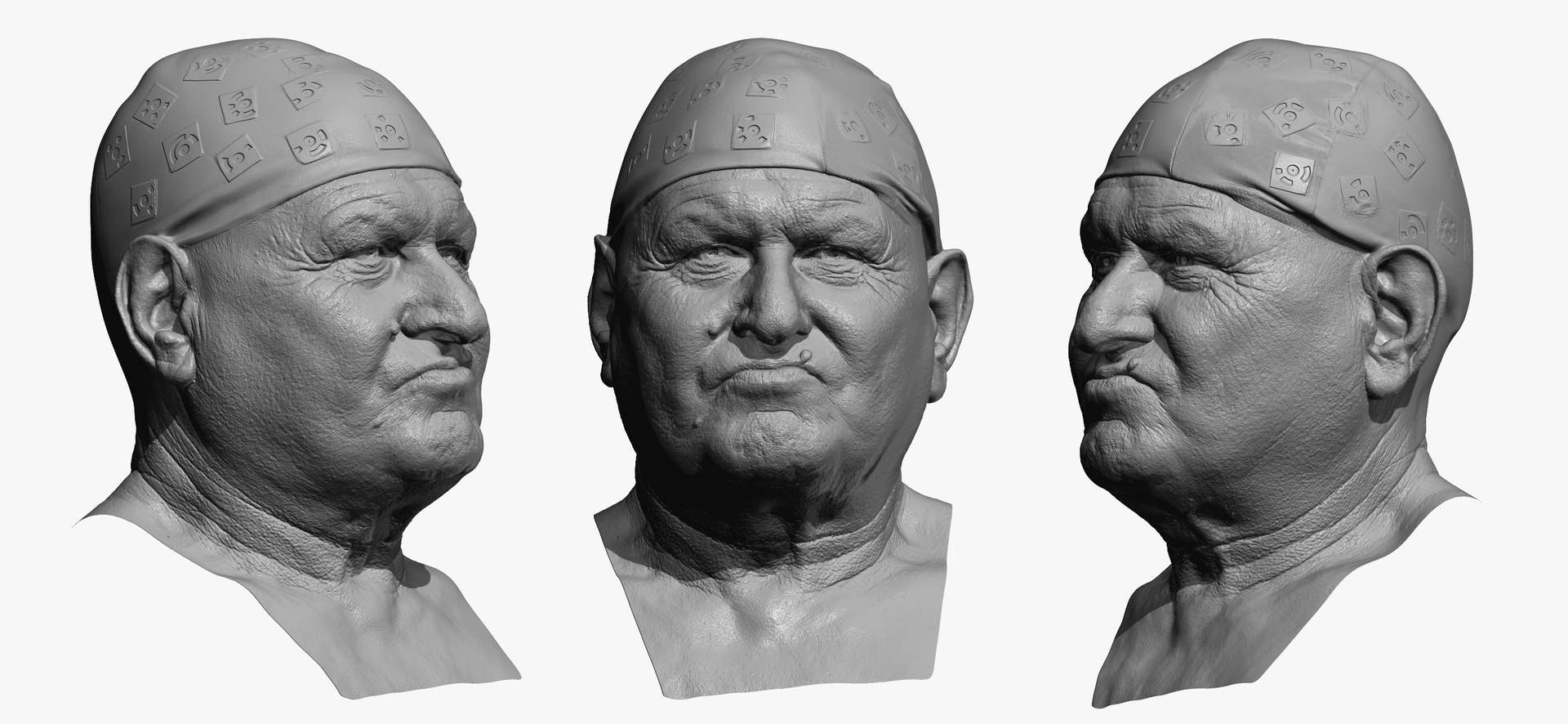 Homer Human Head Dimpler AU14 Clean Scan 3D Model - TurboSquid 1740171