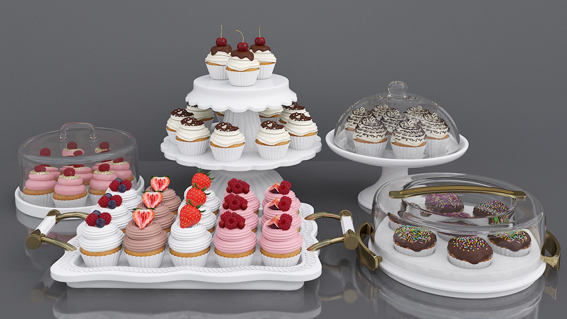 3D Cupcakes https://p.turbosquid.com/ts-thumb/K0/6urX4T/q6/01_1/jpg/1653166211/1920x1080/fit_q87/7456760fa9ffa5ffe2deed475df81379c871cb93/01_1.jpg