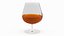 Cognac Tasting Glass with Amber Liquor