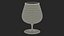 Cognac Tasting Glass with Amber Liquor