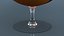 Cognac Tasting Glass with Amber Liquor