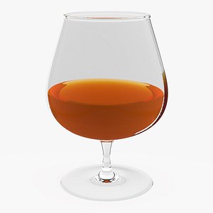 Cognac Tasting Glass with Amber Liquor