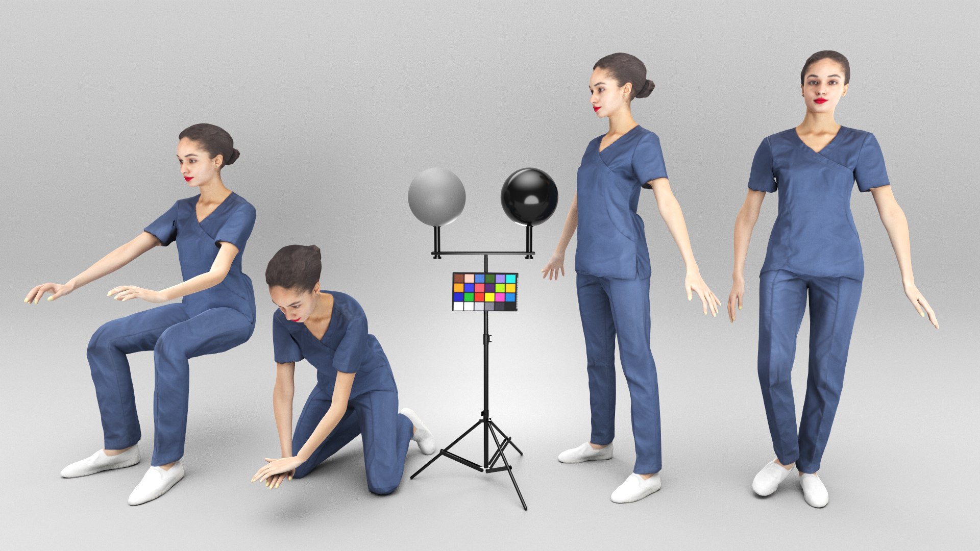 Animated Medical Nurse 352 Model - TurboSquid 1927547