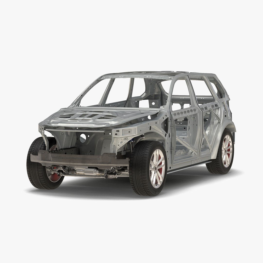 SUV Frame with Chassis 3D model preview