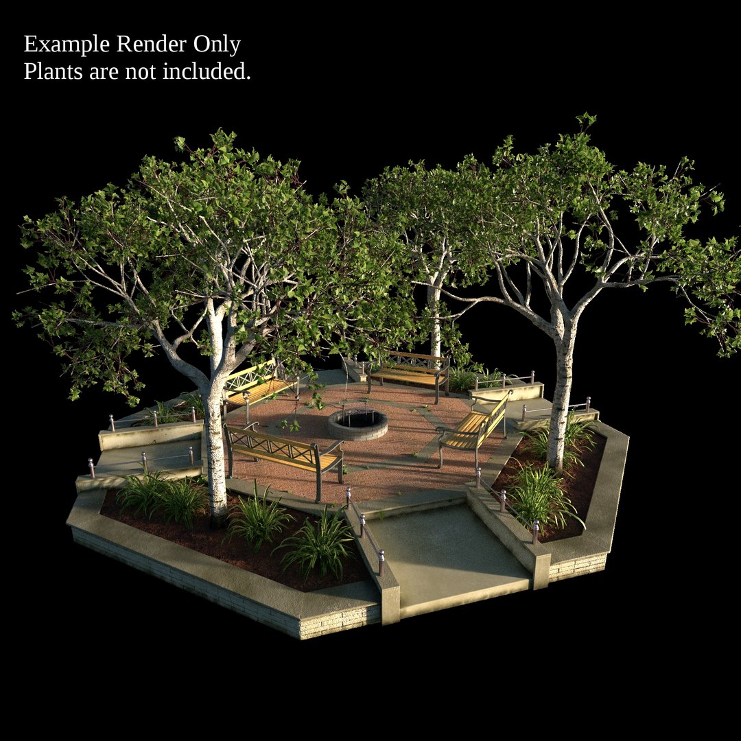3d Model Small Octagonal Garden Bed