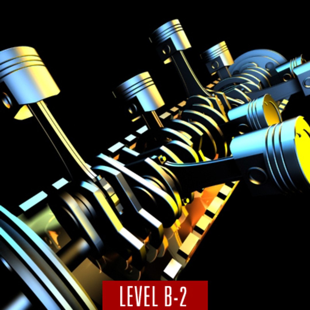 3ds Cylinder Engine Cutaway Cuts