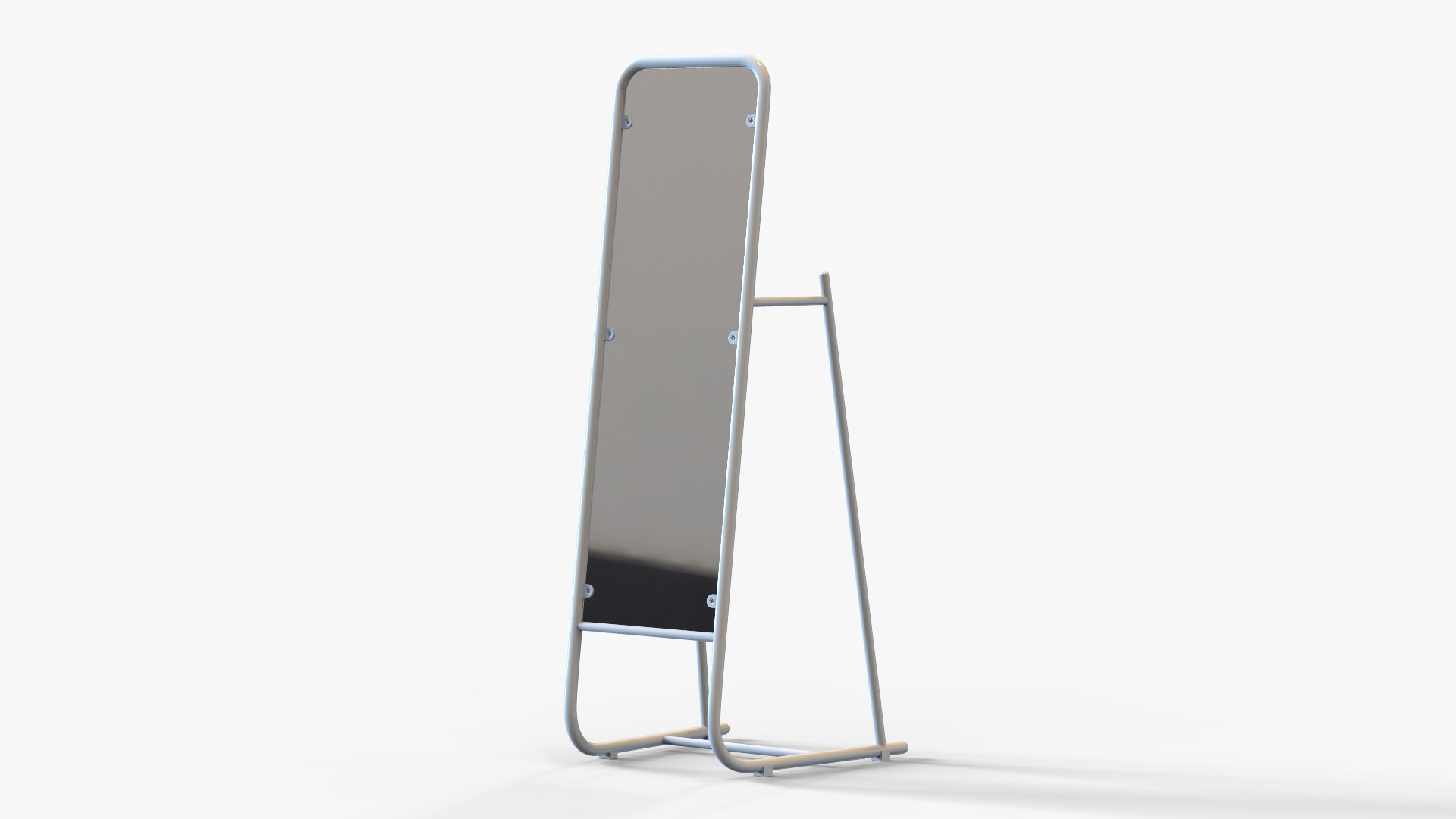 Standing Rectangular Mirror 3D - TurboSquid 1519583