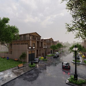 Villa compound Lumion with SketchUp