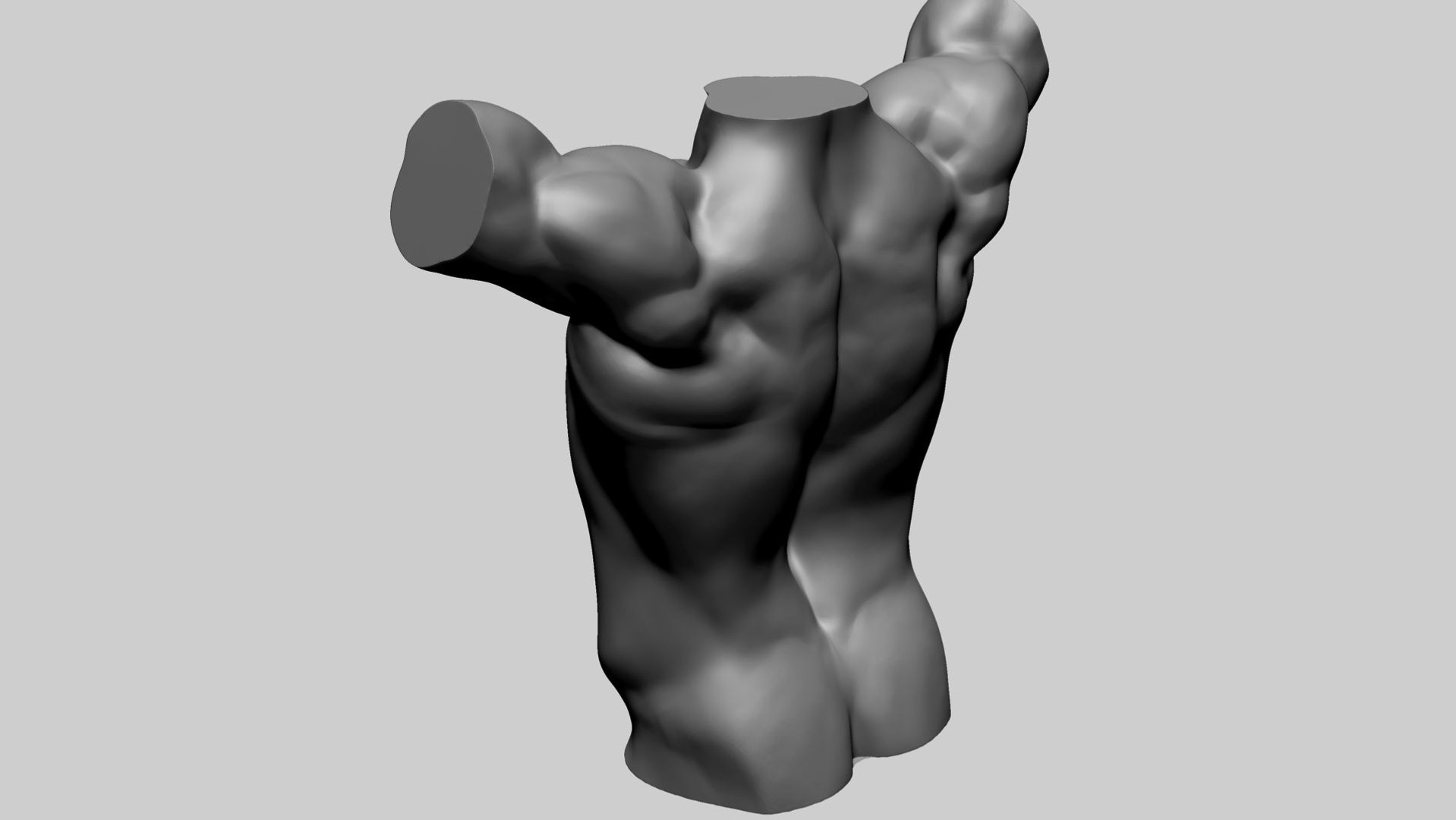 Base Male Torso A 3D Model - TurboSquid 2204851