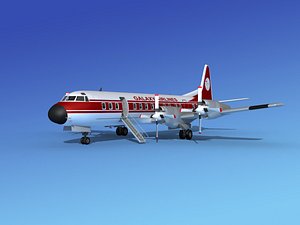 3d model of propellers electra airline lockheed