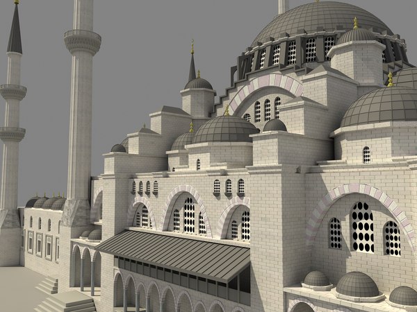 3D Модель Мечеть Сулеймание - TurboSquid 483210