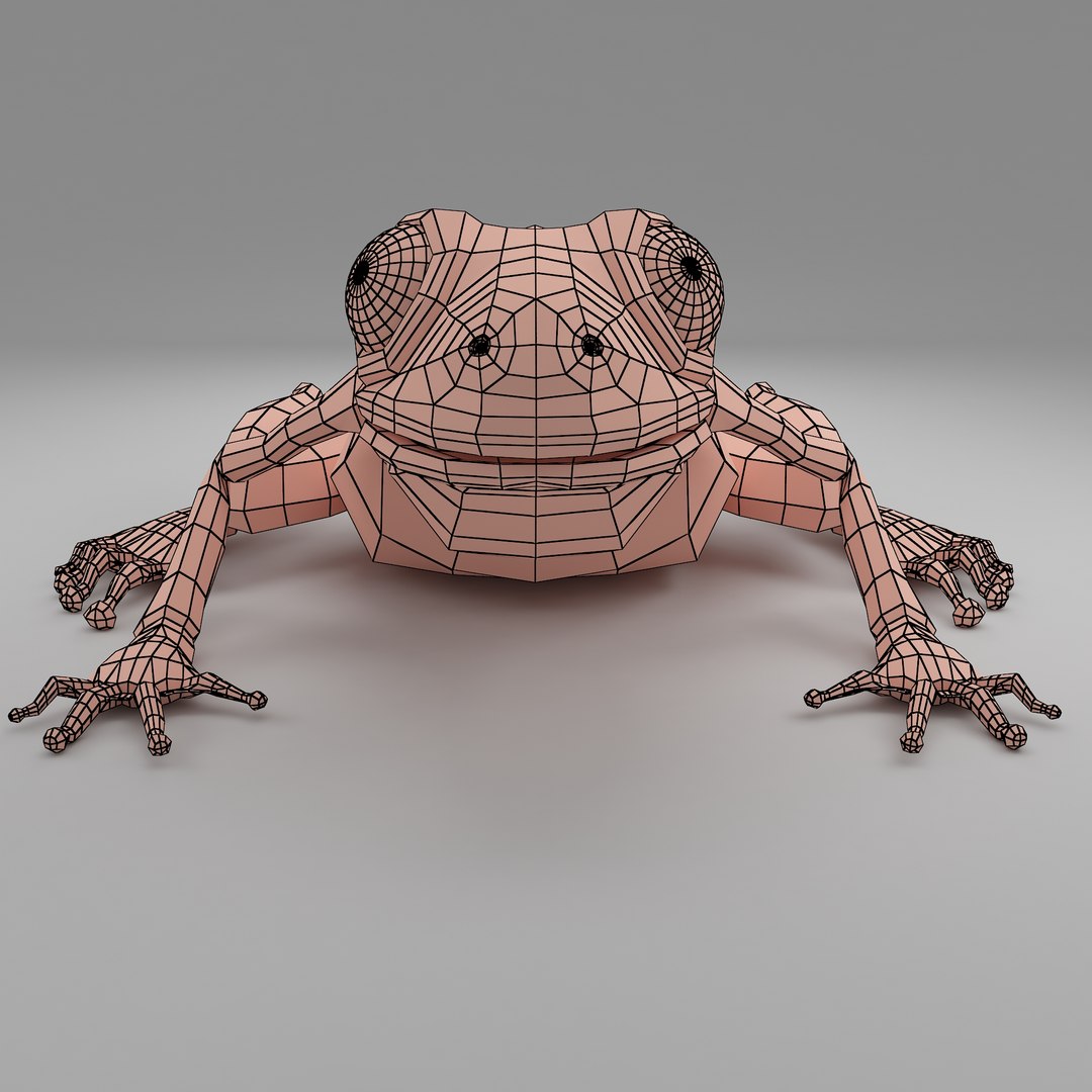 3D Frog Base Mesh Model - TurboSquid 1688230