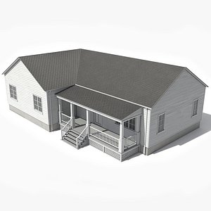 Residential House 5 PBR Low Poly model