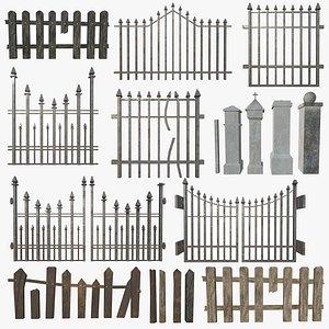 modular fence gate pillar model
