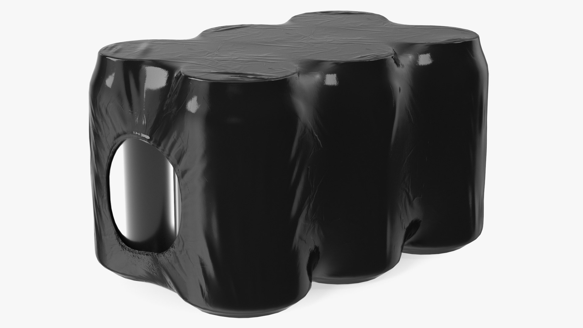 Packs with Aluminium Cans Collection 3D model preview