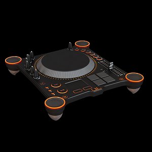 3D dj mixer model