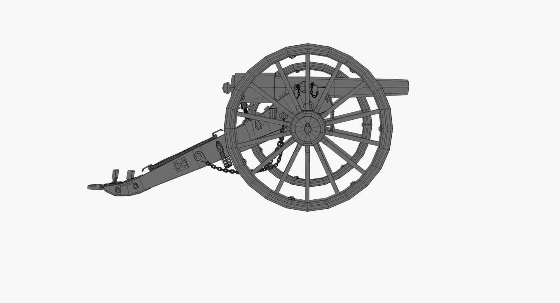 10-pounder Parrott Rifle Civil War 3D - TurboSquid 1261213